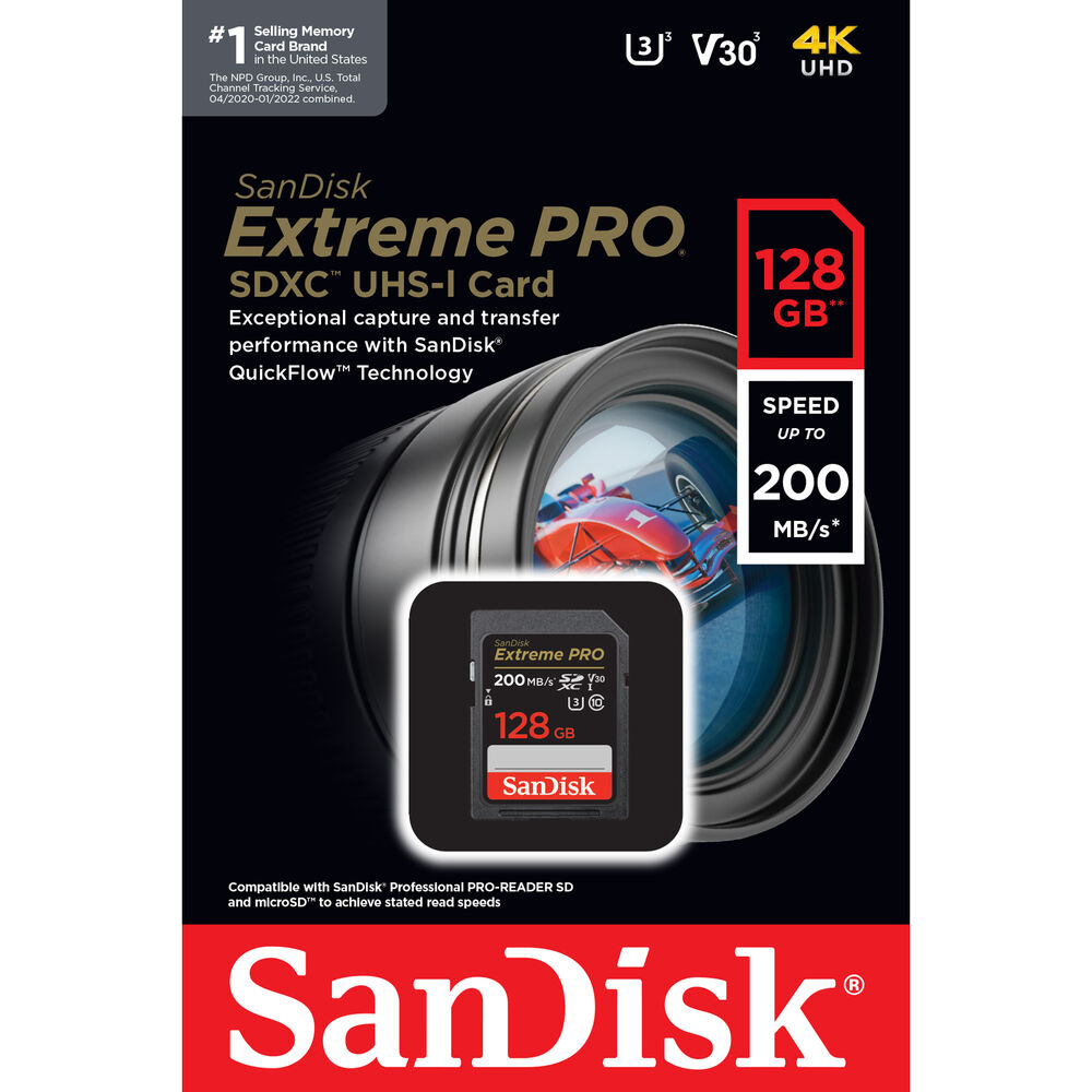 Sandisk Extreme Pro SDXC UHS-I Memory Card