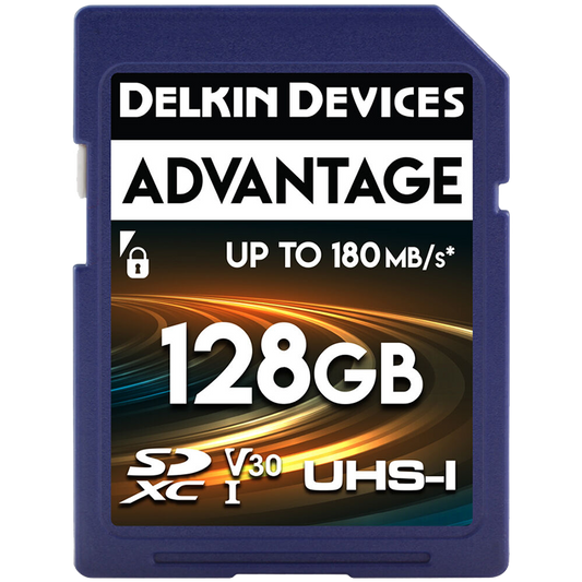 Delkin ADVANTAGE UHS-I (V30) SD Memory Cards - 128GB