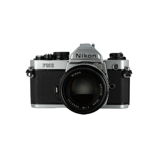 Nikon FM2N 35mm film camera with Nikkor 50mm f/1.4 lens