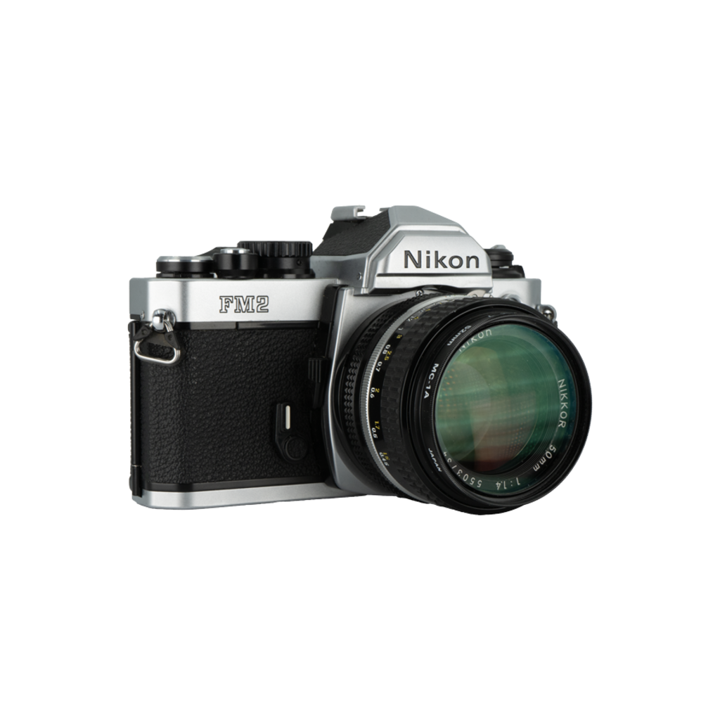 Nikon FM2N 35mm film camera with Nikkor 50mm f/1.4 lens