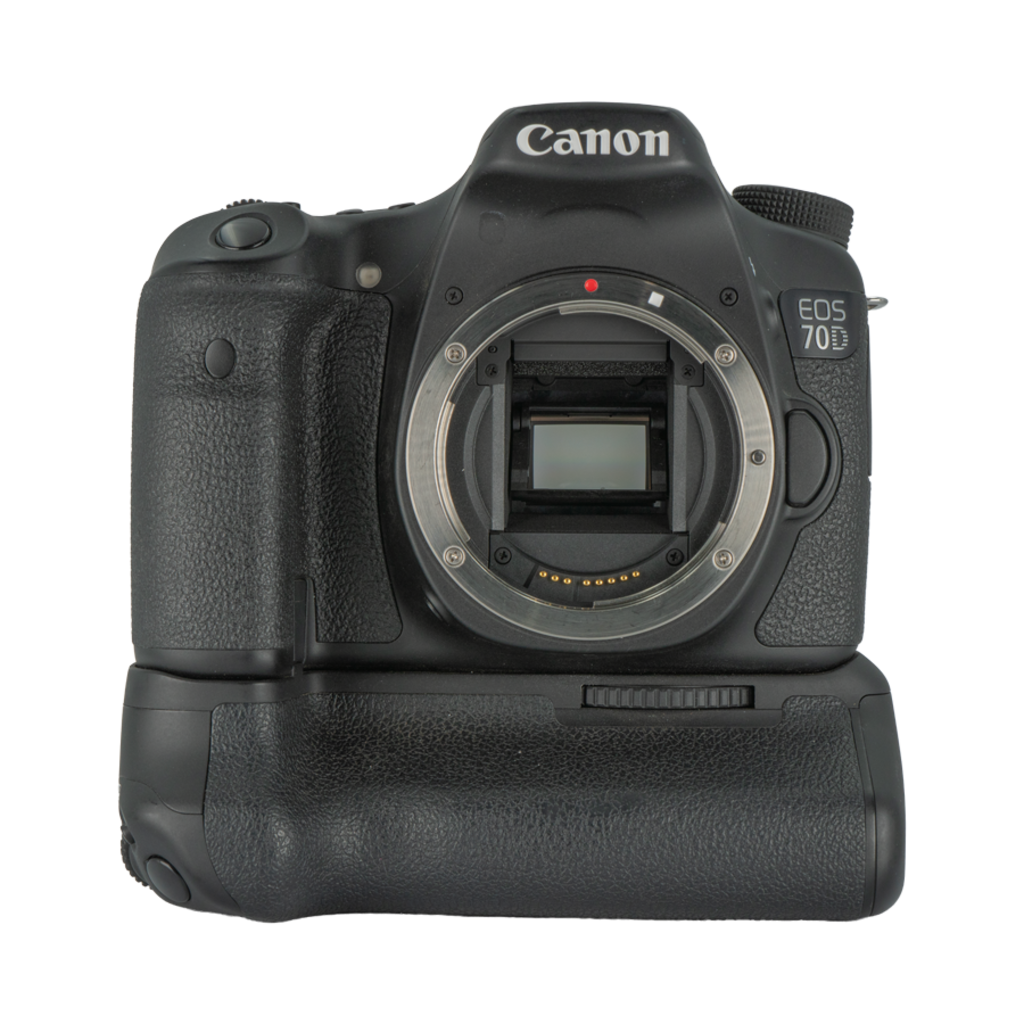 Canon EOS 70D DSLR APS-C Camera Body with BG-E14 Battery Grip