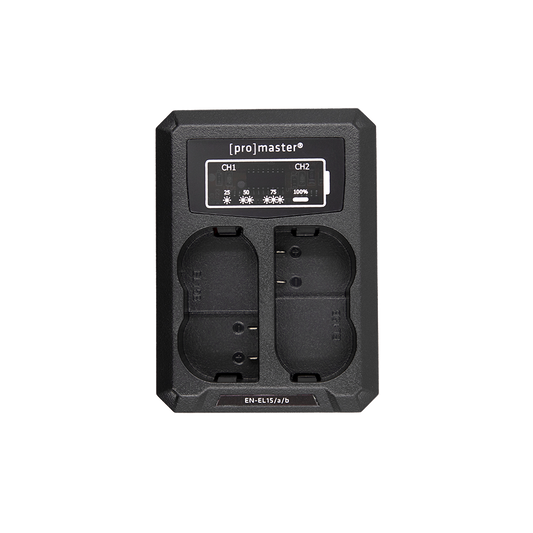 ProMaster Dually Charger USB - Nikon EN-EL15 Batteries