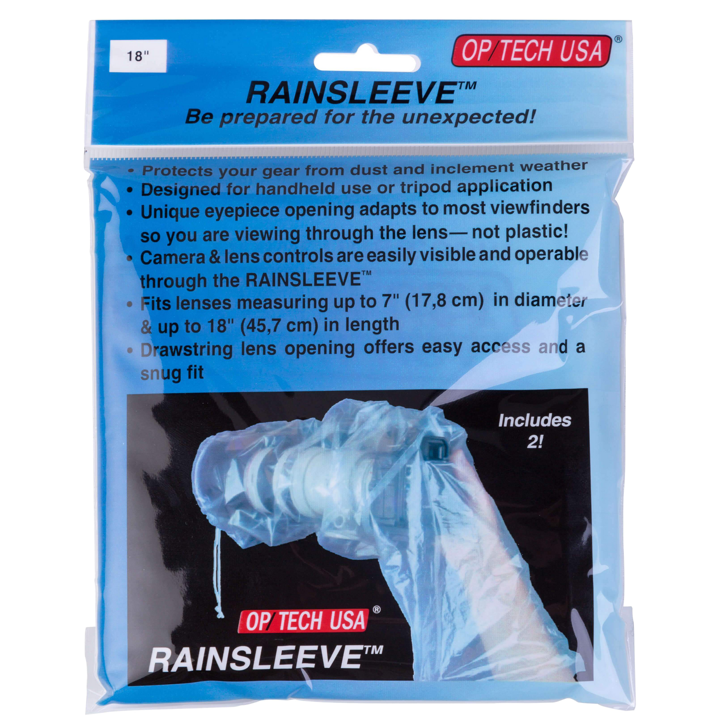 OP/TECH USA Rainsleeve 18" Original (Pack of 2)