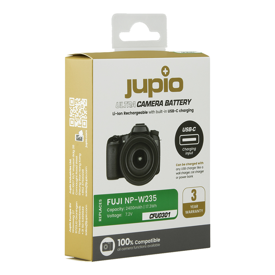 Jupio NP-W235 ULTRA C (USB-C input) 2400mAh