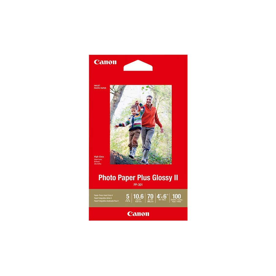 Canon Plus Paper 265 gsm - 4x6", 100 Sheets