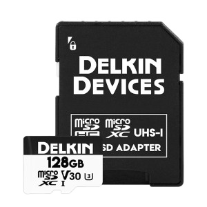 OPEN BOX - Delkin Hyperspeed UHS-1 V30 MicroSD 64GB Memory Card