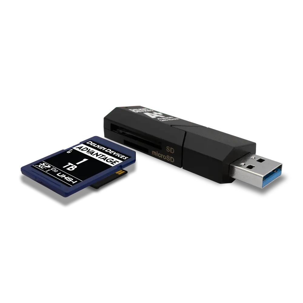 Delkin USB 3.1 SD & microSD A2 Reader