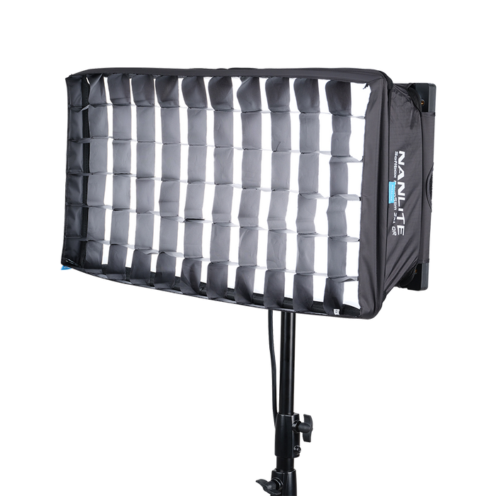 Nanlite PavoSlim 120C 2x1 RGBW LED Panel Light with Softbox & Eggcrate Kit