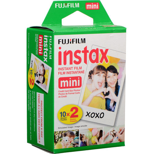 Fujifilm Instax Mini White Frame Color Instant Film, 20 Exposures