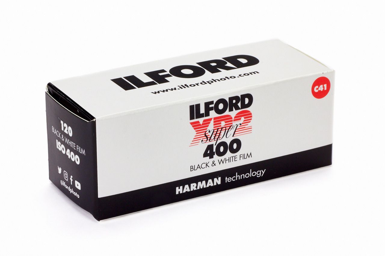 Ilford XP2 Super 400 Black & White Negative 120 Format Film