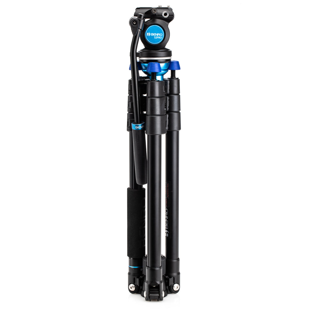 Benro Aero 2 PRO Aluminum Travel Video Tripod, with Twist Locks